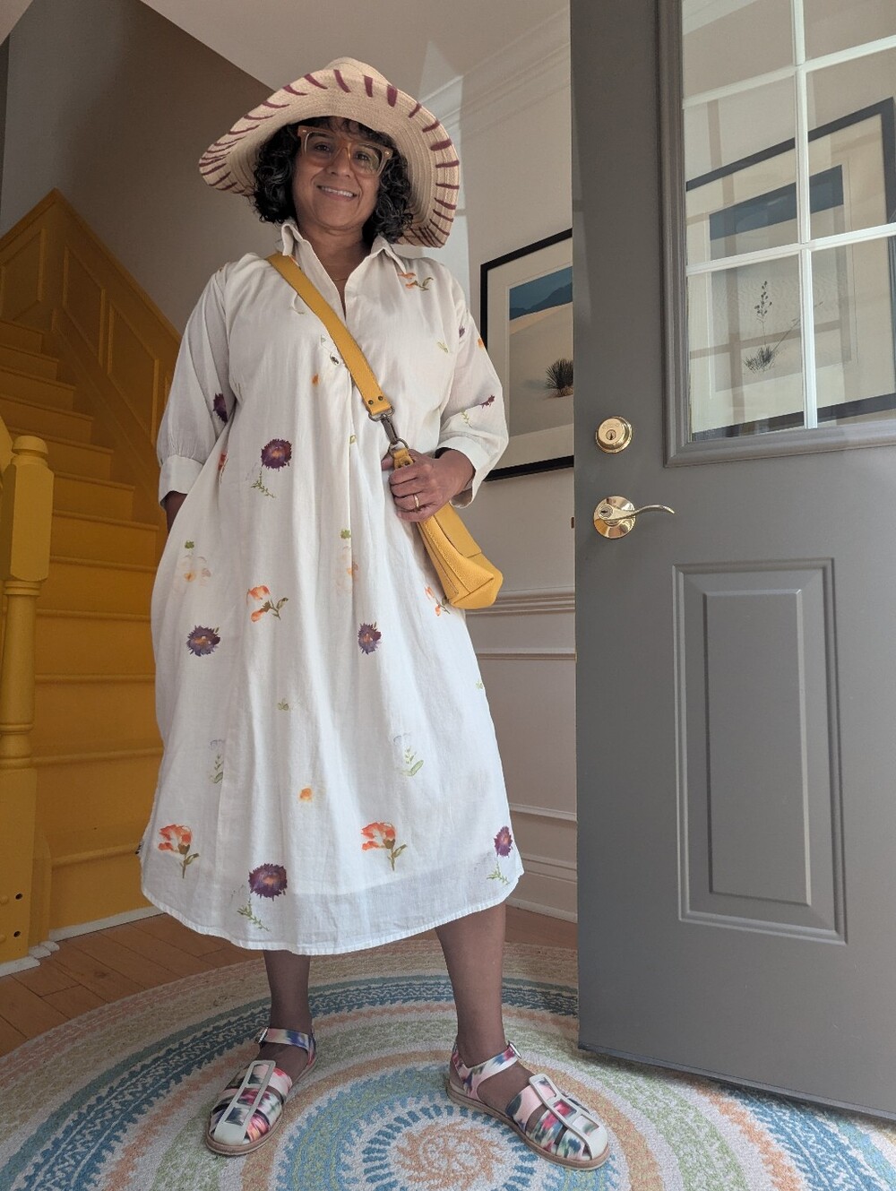 Khara Kapas Soft Mul Cotton Dove Dress